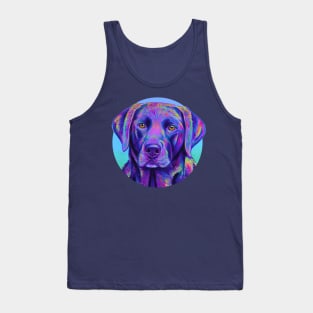 Purple Labrador Retriever Dog Tank Top